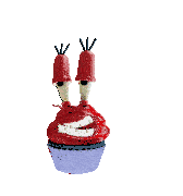 Cupcake Mr Krabs Sticker