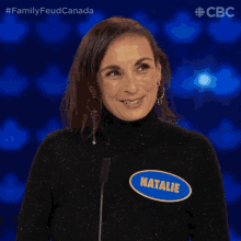 Smile Natalie GIF - Smile Natalie Family Feud Canada GIFs