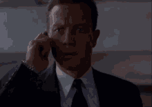 Doggett X Files Phone GIF - Doggett X Files Phone GIFs