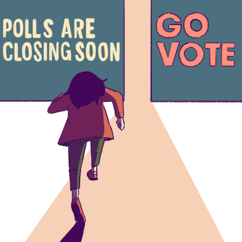Go Vote Polls Close Soon Sticker - Go Vote Polls Close Soon Polls Stickers