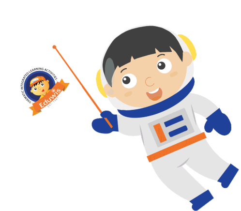 Astronaut Eduwis Sticker - Astronaut Eduwis Preschool Stickers
