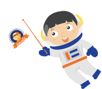 Astronaut Eduwis Sticker - Astronaut Eduwis Preschool Stickers