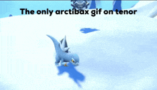 the only artibax gif on tenor is shown with a blue pokemon