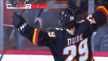 Calgary Flames Dillon Dube GIF - Calgary Flames Dillon Dube Flames GIFs