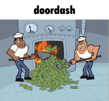 Door Dash Shoveling Money GIF - Door Dash Shoveling Money GIFs