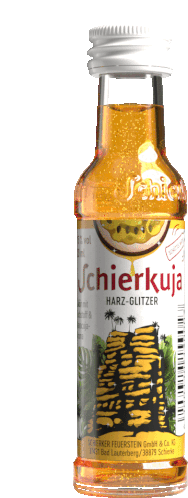 a bottle of schierkuja harz-glitter with a picture of a pyramid on the label