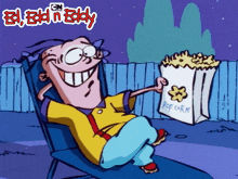 Eating Popcorn Eddy GIF - Eating Popcorn Eddy Ed Edd N Eddy GIFs