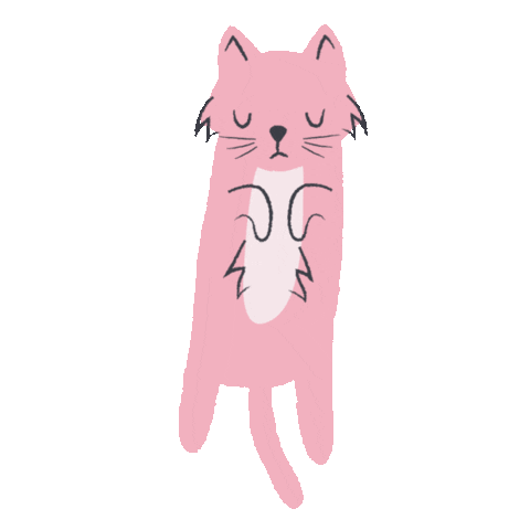Cat Pink Sticker - Cat Pink Stickers