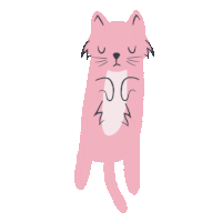 Cat Pink Sticker - Cat Pink Stickers