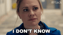 I Dont Know Robyn GIF - I Dont Know Robyn Anna Paquin GIFs