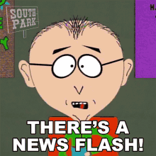 Theres A News Flash Mr Mackey GIF - Theres A News Flash Mr Mackey South Park GIFs