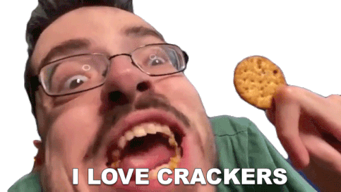 I Love Crackers Ricky Berwick Sticker - I Love Crackers Ricky Berwick I Like Crackers Stickers
