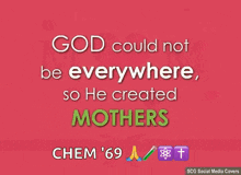 a chem 69 happy mother 's day card