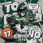 New York Jets (40) Vs. Miami Dolphins (17) Fourth Quarter GIF - Nfl National Football League Football League GIFs