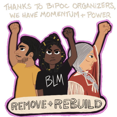 Thanks To Bipoc Organizers We Have Momentum And Power Sticker - Thanks To Bipoc Organizers We Have Momentum And Power Power Stickers
