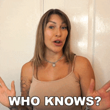 Who Knows Tracy Kiss GIF - Who Knows Tracy Kiss Nobody Knows GIFs