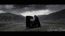 piano paisaje melancholy naturaleza kazakhstan
