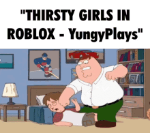 Peter Punch Family Guy GIF - Peter Punch Family Guy Roblox GIFs