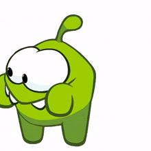 scared om nom cut the rope frightened terrified