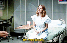 Greys Anatomy April Kepner GIF - Greys Anatomy April Kepner We Need To Talk GIFs
