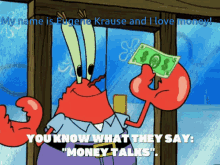 Money Talks Mr Krabs GIF