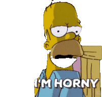 Horny Homer Sticker - Horny Homer Transparent Stickers