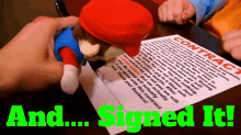 Sml Mario GIF - Sml Mario And Signed It GIFs