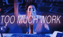 Boss Cloudy With A Chance Of Meatballs GIF - Boss Cloudy With A Chance Of Meatballs Workaholic GIFs