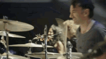 Playing Drums The Black Crowes GIF - Playing Drums The Black Crowes Stagecoach GIFs