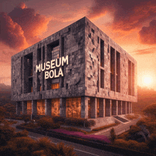 a large building with the words museum bola on the side