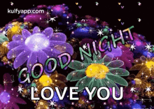 Good Night - Glowing Flowers Good Night Messages GIF - Good Night - Glowing Flowers Good Night Good Night Messages GIFs