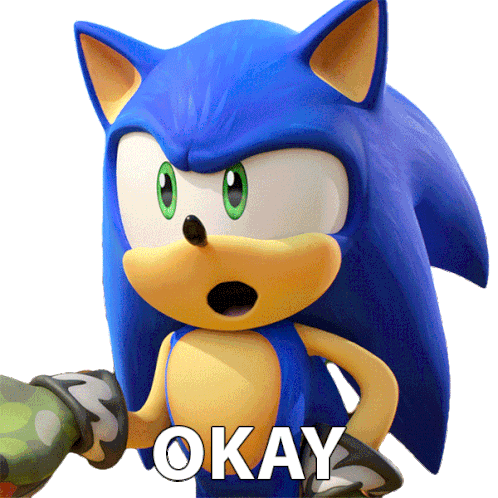 Okay Sonic The Hedgehog Sticker - Okay Sonic The Hedgehog Sonic Prime Stickers