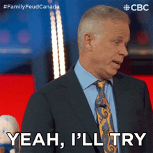 Yeah I'Ll Try Gerry Dee GIF - Yeah I'Ll Try Gerry Dee Family Feud Canada GIFs