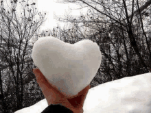 Heart Made Of Snow Snow Heart GIF