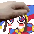 a close up of a cartoon character wearing a hat and a clown outfit .