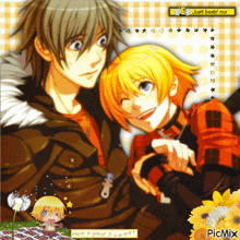 a picture of two anime characters with the words have a great summer on the bottom right