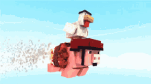 Contenu Of Chicken Pig GIF - Contenu Of Chicken Pig Minecraft GIFs