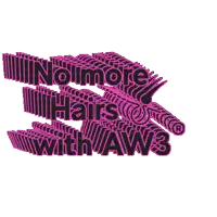 a graphic that says no more hairs with awb