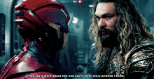 Justice League Aquaman GIF - Justice League Aquaman You Say A Word About This GIFs