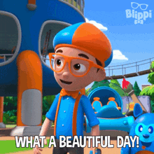 What A Beautiful Day Blippi GIF - What A Beautiful Day Blippi Blippi Wonders - Educational Cartoons For Kids GIFs