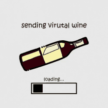Sending Wine Virtual Wine GIF