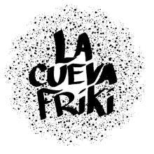 a black and white logo that says la cueva friki on it