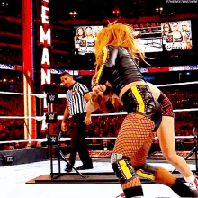 Charlotte Flair Spear GIF - Charlotte Flair Spear Becky Lynch GIFs