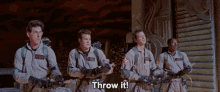Ghostbusters Throw It GIF