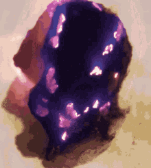 Purple Fire Burning Spell Paper GIF