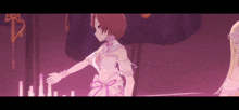 a girl in a white dress is standing next to another girl in a pink dress .