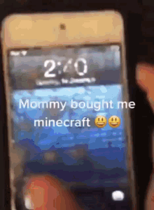 mommyboughtmeminecraft shitty phone shitty phone plays minecraft funny