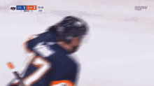 a hockey player with the number 17 on his back