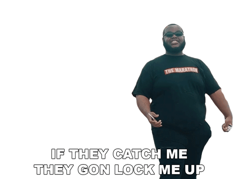 If They Catch Me They Gon Lock Me Up Bfb Da Packman Sticker - If They Catch Me They Gon Lock Me Up Bfb Da Packman Issa Scam Song Stickers