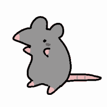 rat dancing cute simple